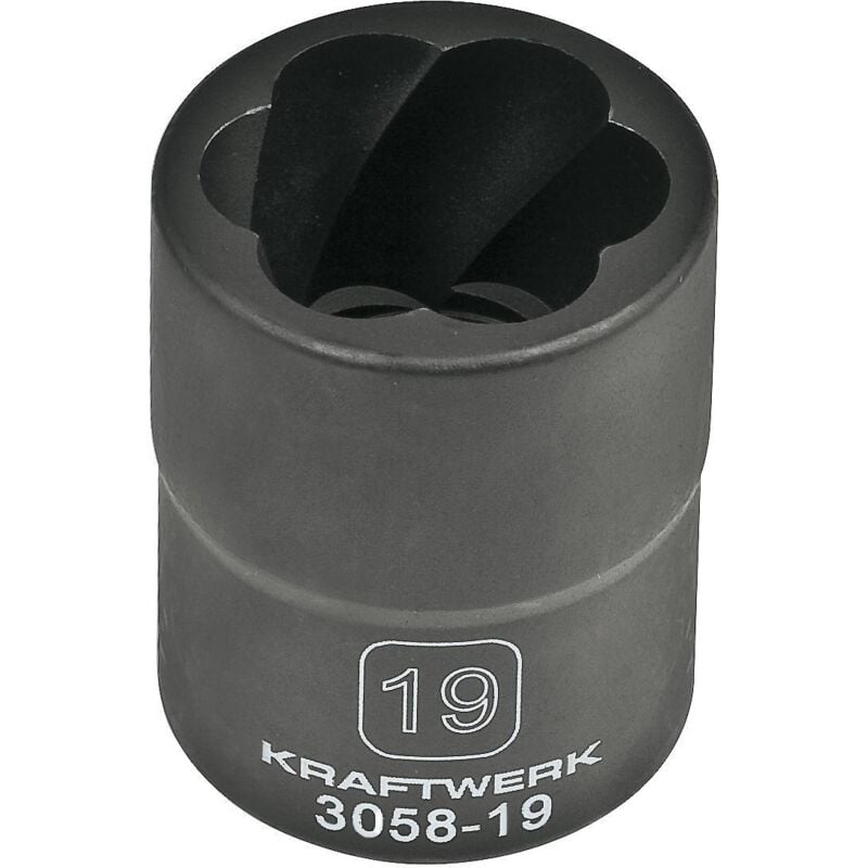 Estrattore h.d. per dadi rovinati 1/2' dr. 19 mm attacco 1/2