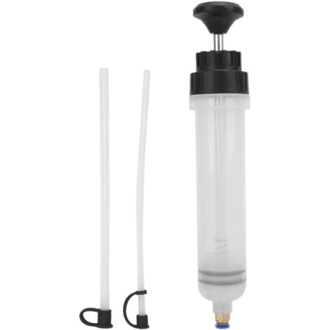 Estrattore manuale di liquidi per auto, riempimento tramite siringa, flacone di erogazione, pompaggio da 200 ml con tubo flessibile.