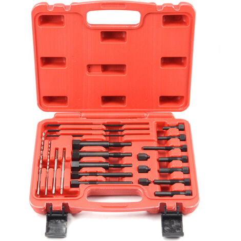 Estrattore per candele - Estrattore per candele portatile, elemento riscaldante, elettrodo di perforazione, filettatura M8 M10 (colore casuale della scatola: blu/rosso)