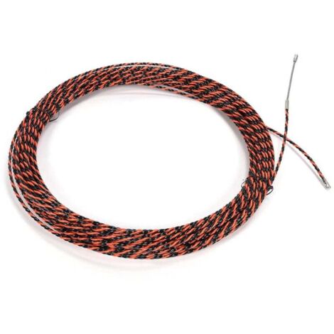 Estrattore per cavi elettrici, 5M 5mm, Estrattore per cavi elettrici, Estrattore per cavi con ago a spirale flessibile, Estrattore per cavi con ago per elettricisti, Estrattore per cavi con testa guid