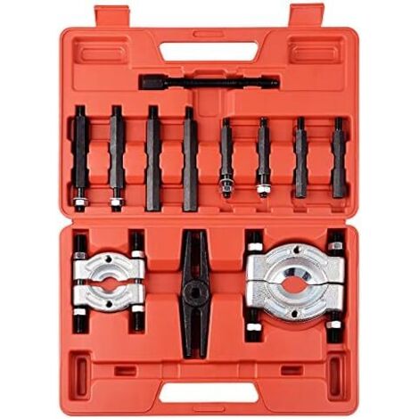 Estrattore per cuscinetti, 12 pezzi Estrattore per ingranaggi separatore per cuscinetti Estrattore per volano Set da 5 tonnellate - 2" e 3"