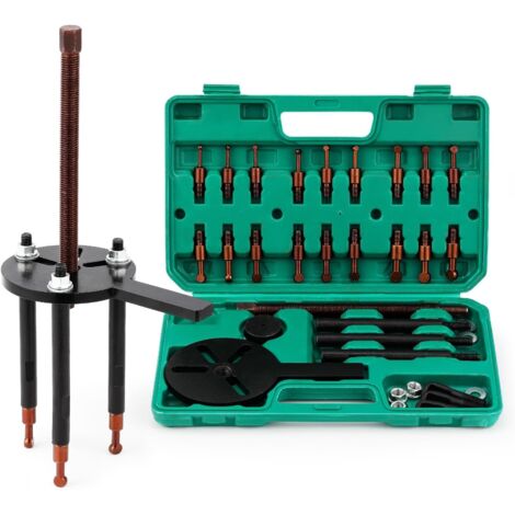 Estrattore per cuscinetti interni 36 in 1, 6 set di testine, gancio a 3 griffe, separatore multifunzionale per attrezzature meccaniche/automotive/per biciclette