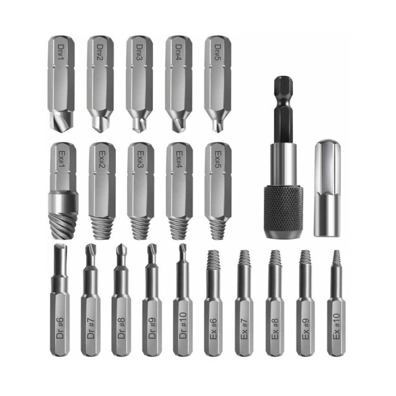 Estrattore per filettatura rotta in acciaio ad