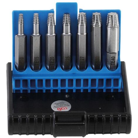 ESTRATTORE TORX DANNEGGIATO PER CACCIAVITE - SET DI 7 ESTRATTORI
