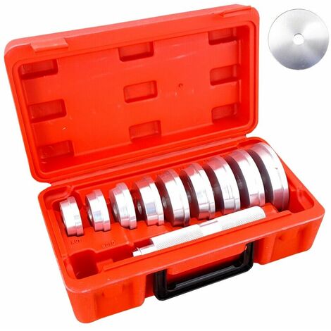 ESTRATTORI CUSCINETTI BOCCOLE SET 10 PZ CON VALIGETTA RUOTE AUTO MOTO CAMION