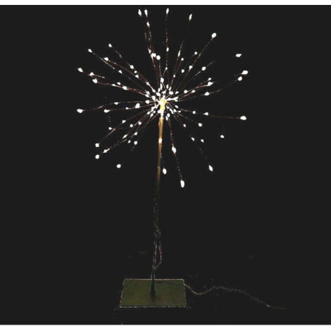 Estrella 120 Luces Leds con Base Plateada