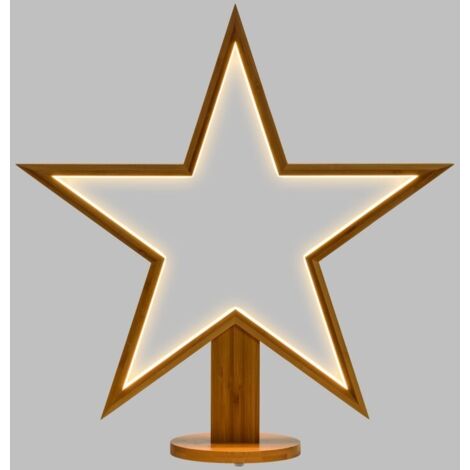 Estrella con Base H55cm LED BLANCO CÁLIDO