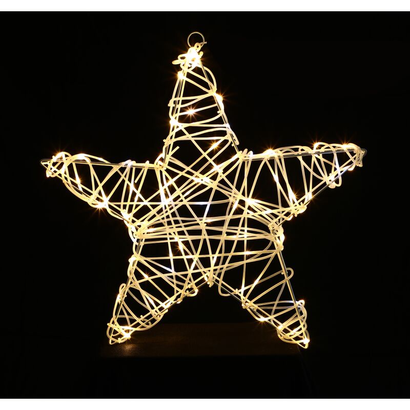 

Estrella de Navidad IP44 57x7x58cm - Blanc chaud - Central Park