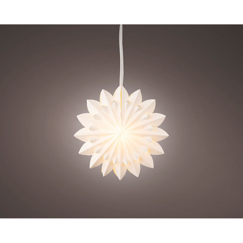 Étoile Lumineuse Papier Décoration De Noël Led En Papier - Lumineo