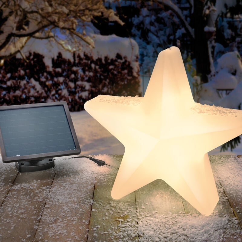 

Estrella luminosa solar con luz conmutable para decoración navideña de invierno esotec 102122