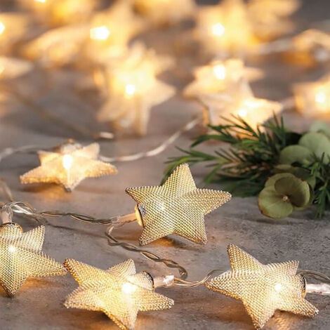 Estrellas doradas 1,5M 2xAA 2700-3000K