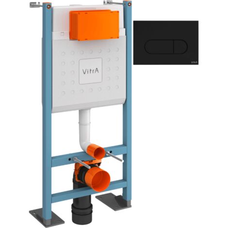 Estructura autoportante VITRA V-Fix Core + placa Root Round Negro mate