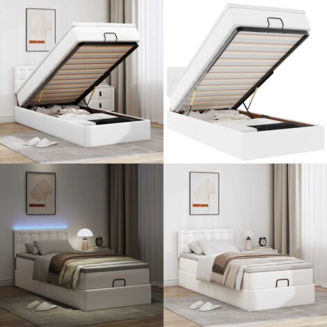 Estructura cama otomana colchón blanco puro 100x200cm - Colchón - Estructura de cama