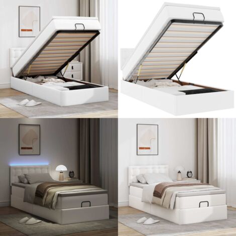 Estructura cama otomana colchón blanco puro 90x190cm - Colchón - Estructura de cama