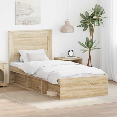 Estructura de cama  100 x 200 cm Madera de pino macizo