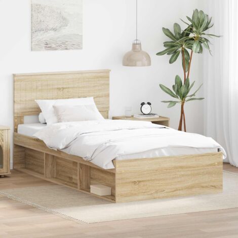Estructura de cama  100 x 200 cm Madera de pino macizo