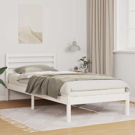 Estructura de cama  100 x 210 cm Madera maciza de pino