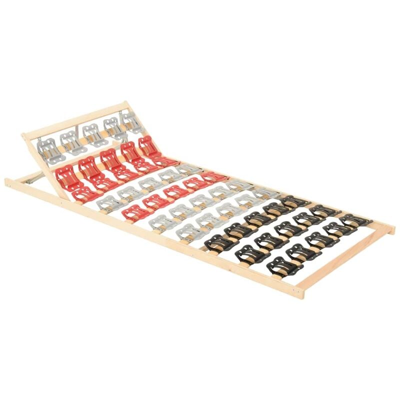 

Estructura de cama 12 listones cabezal pata ajustables 90x200cm