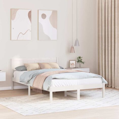 Estructura de cama 120 x 190 cm Madera maciza de Pino