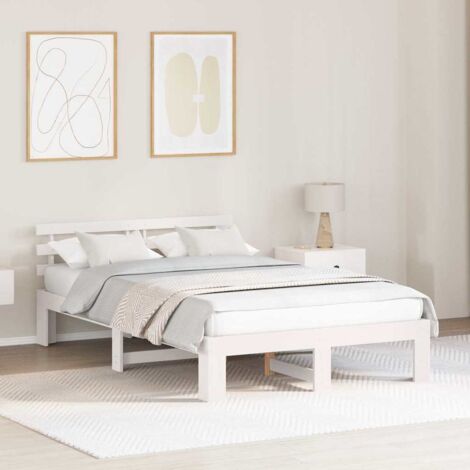 Estructura de cama 120 x 200 cm Madera maciza de Pino