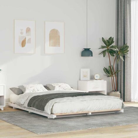 Estructura de cama  140 x 200 cm Madera maciza de pino