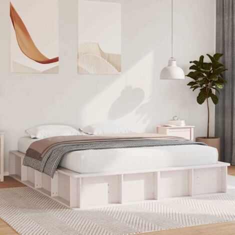 Estructura de cama  150 x 200 cm Madera de pino macizo