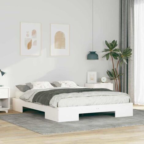 Estructura de cama  150 x 200 cm Madera maciza de pino