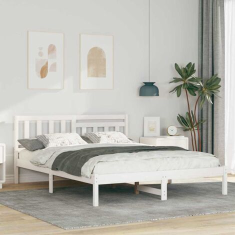 Estructura de cama  160 x 200 cm Madera maciza de pino