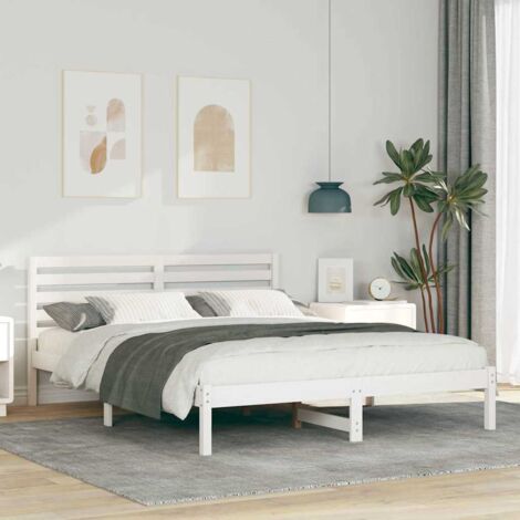 Estructura de cama  160 x 200 cm Madera maciza de pino