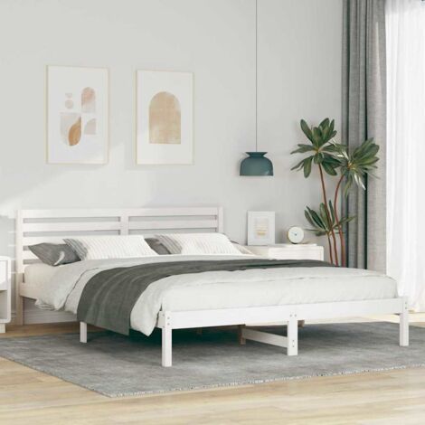 Estructura de cama  160 x 210 cm Madera maciza de pino