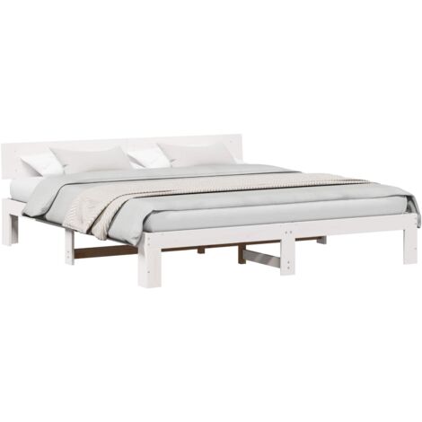 Estructura de cama 180 x 200 cm Madera maciza de Pino