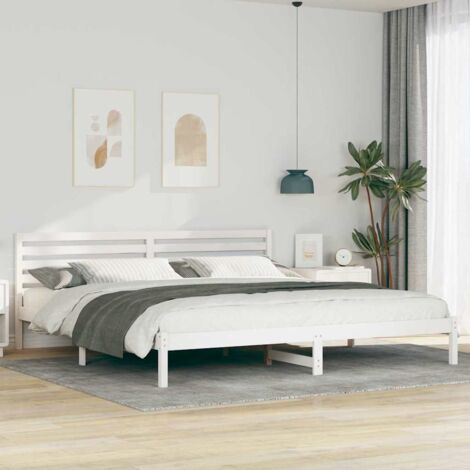 Estructura de cama 180 x 210 cm Madera de pino macizo