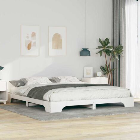 Estructura de cama 180 x 210 cm Madera de pino macizo