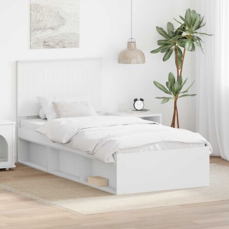 Estructura de cama 90 x 200 cm Madera de pino macizo