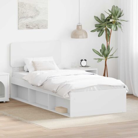Estructura de cama 90 x 200 cm Madera de pino macizo