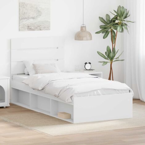 Estructura de cama 90 x 200 cm Madera de pino macizo