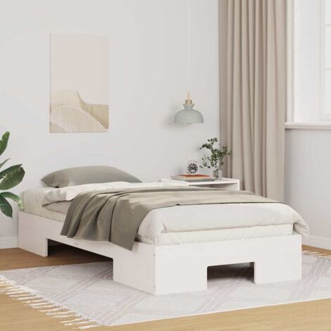 Estructura de cama  90 x 200 cm Madera maciza de pino