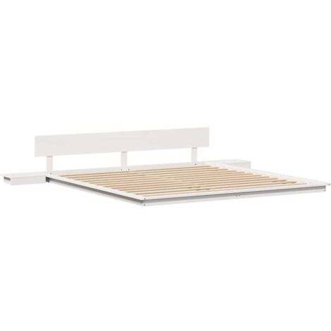 Estructura de cama Blanco 200 x 200 cm Madera vidaXL