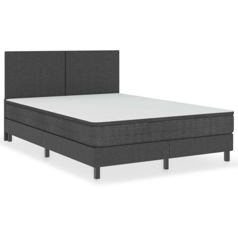 Estructura de Cama de Tela Gris Dormitorio Doble Extensible Multitalle