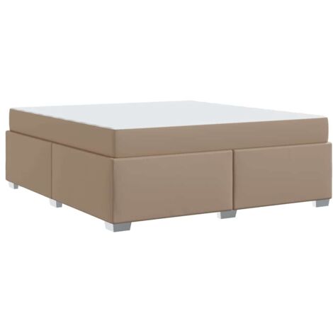 Estructura de cama Capuchino 180 x 200 cm Cuero sintético vidaXL