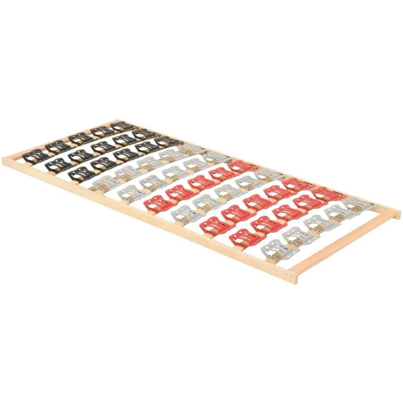 

Estructura de cama con 12 listones y soportes 80x200 cm