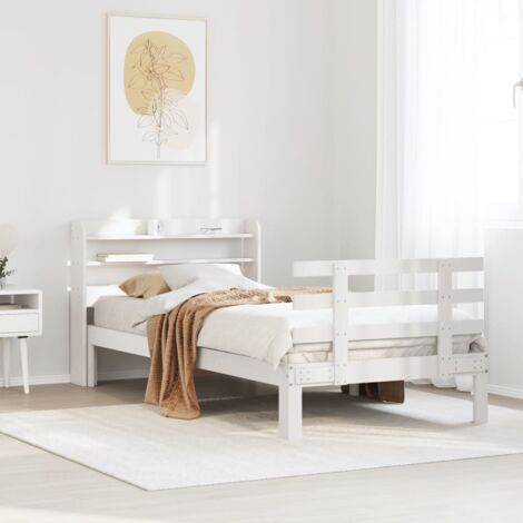 Estructura de cama con cabecero sin colchón  100x200 cm