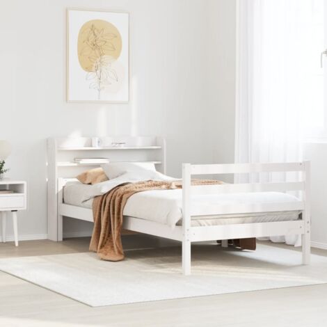 Estructura de cama con cabecero sin colchón  100x200 cm