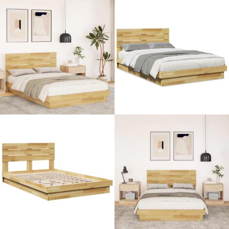Estructura de cama con cabecero sin colchón 120x200 cm - Estructura de cama - Cabecero de cama