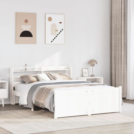 Estructura de cama con cabecero sin colchón  140x200 cm