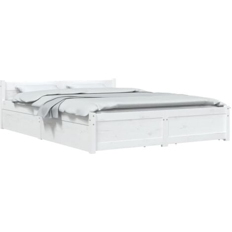 Estructura de cama con cajones blanco 120x200 cm vidaXL