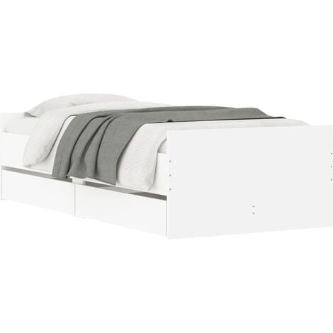 Estructura de cama con cajones blanco 90x190 cm vidaXL
