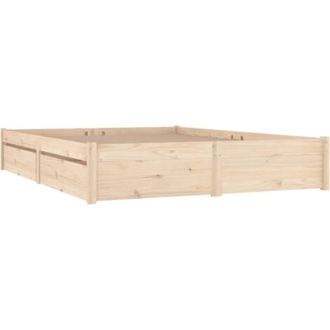 Estructura de cama con cajones doble 135x190 cm vidaXL