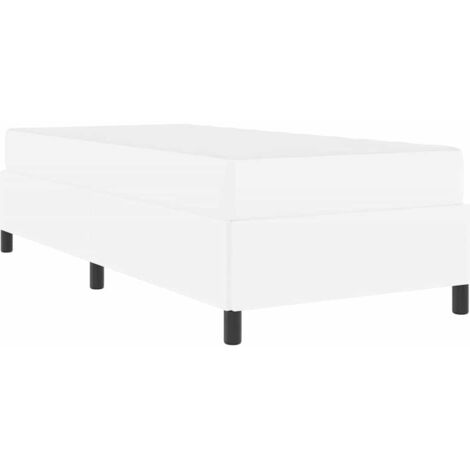 Estructura de cama con colchón con colchón Blanco 90 x 200 cm