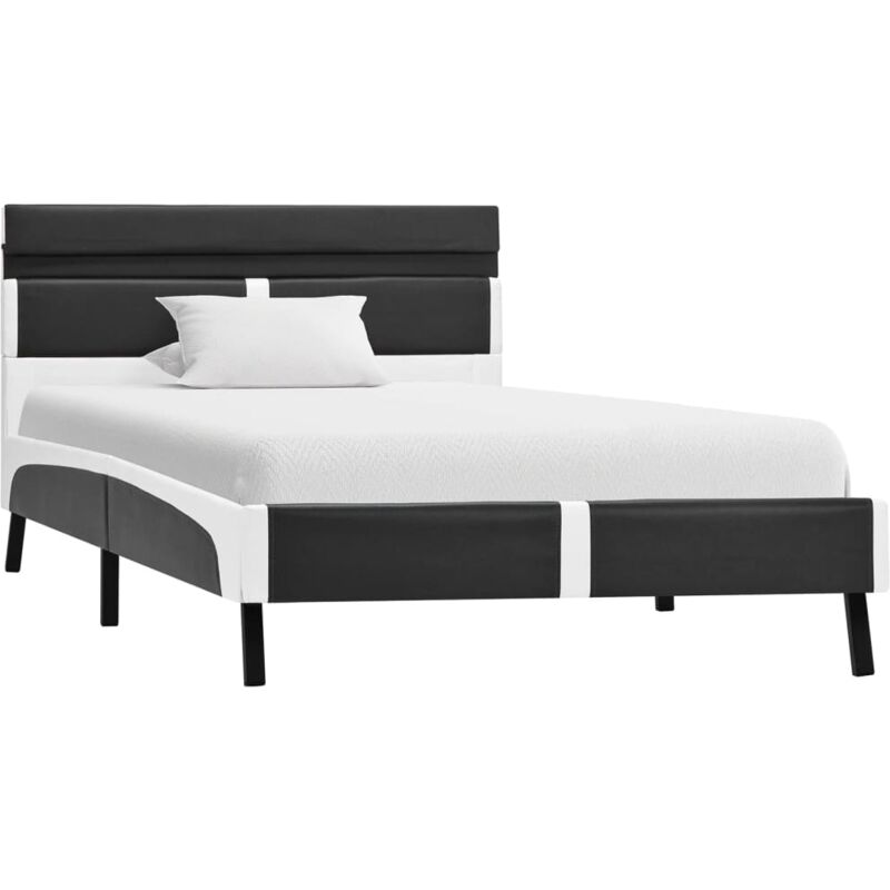 

Estructura de Cama con LED Cuero Sintético Gris 90x200 cm - Gris - Vidaxl